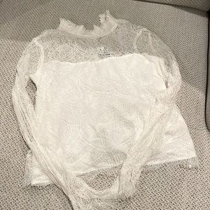 Cupcakes and cashmere lace blouse